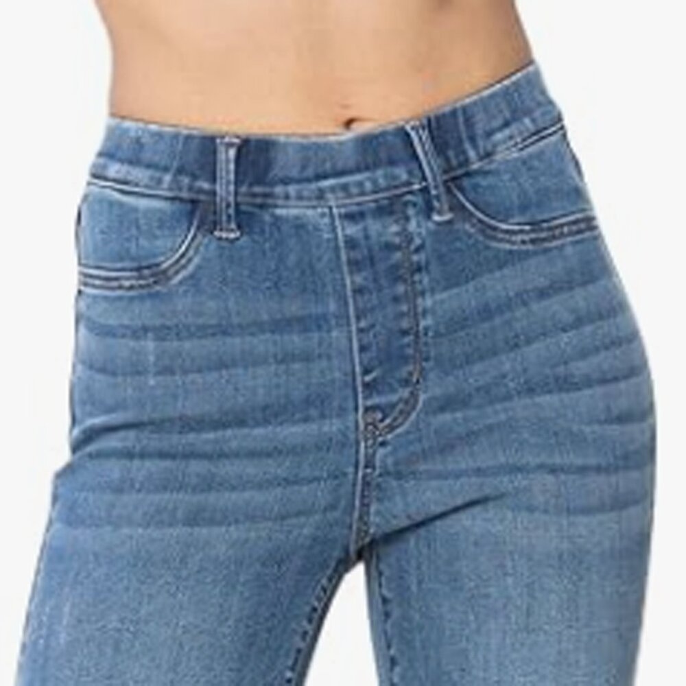Judy Blue Elastic Waistband Pull-On Slim Bootcut Jeans - Picture 4 of 4